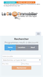 Mobile Screenshot of lacledelimmobilier.net
