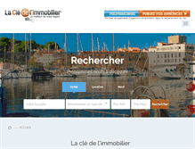Tablet Screenshot of lacledelimmobilier.net